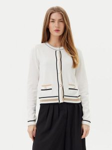 Artigli Kardigan ACMA001909 Biały Regular Fit. Białe kardigany Artigli, z syntetyku. Za 219,99 zł.