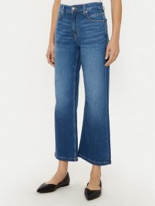 BOSS Jeansy Soft Kick 50529983 Granatowy Flare Fit. Niebieskie jeansy Boss, bez wzorów, z bawełny. Za 429,99 zł.