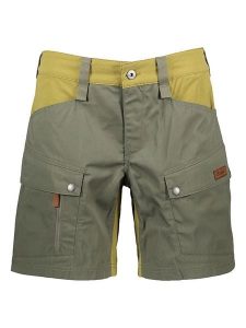 Bergans Szorty funkcyjne "Favor" w kolorze oliwkowo-jasnozielonym rozmiar: 38. Brązowe spodenki sportowe Bergans, bez wzorów, z bawełny, outdoorowe. Za 210,81 zł.
