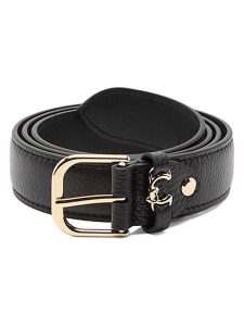 COCCINELLE Skórzany pasek w kolorze czarnym rozmiar: 100. Czarne paski Coccinelle, bez wzorów, z materiału. Za 282,13 zł.