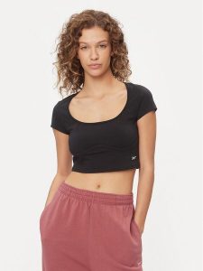 Reebok T-Shirt Classics Essentials HZ8109 Czarny Regular Fit. Czarne t-shirty Reebok, l, bez wzorów, z bawełny, bez kołnierzyka, bez ramiączek. Za 89,99 zł.