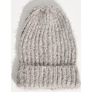 Czapka z połyskującą nicią - Jasny szar. Czapki marki Sinsay. W wyprzedaży za 7,99 zł.