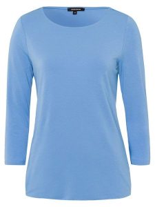 More & More Koszulka w kolorze błękitnym rozmiar: 42. Niebieskie bluzki More & More, bez wzorów, bez kołnierzyka, bez ramiączek. Za 65,69 zł.