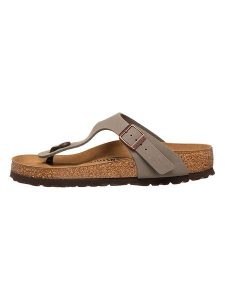Birkenstock Japonki "Gizeh" w kolorze szarym rozmiar: 41. Szare klapki Birkenstock, bez wzorów, z otwartym noskiem, bez obcasa. Za 349,95 zł.
