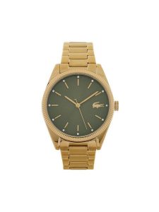 Lacoste Zegarek Capucine 2001403 Złoty. Żółte, analogowe zegarki Lacoste. Za 719,99 zł.