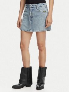 G-Star Raw Spódnica jeansowa Cinch D28409-E352 Niebieski Regular Fit. Niebieskie spódnice G-Star Raw, bez wzorów, z bawełny, retro. Za 349,99 zł.