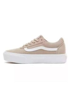 Vans Skórzane sneakersy "Ward Platform" w kolorze beżowym rozmiar: 39. Brązowe trampki Vans, bez wzorów, bez zapięcia. Za 188,85 zł.