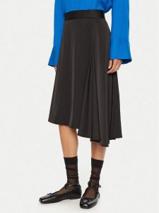 2NDDAY Spódnica midi Barrah 2245150279 Czarny Regular Fit. Czarne spódnice 2NDDAY, bez wzorów, z syntetyku, midi. Za 499,99 zł.
