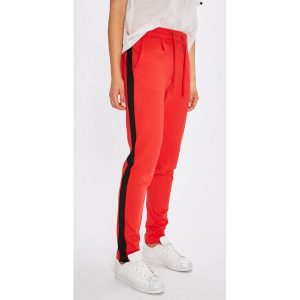 Jacqueline de Yong - Spodnie Tracky. Spodnie z wysokim stanem marki Jacqueline de Yong. W wyprzedaży za 69,90 zł.