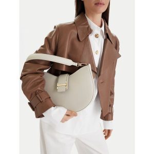 Torebka GINO ROSSI. Szare torebki klasyczne Gino Rossi, bez wzorów, bez dodatków. Za 229,99 zł.