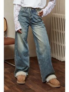 Joséfine Dżinsy "Flower" - Comfort fit - w kolorze błękitnym rozmiar: 40. Niebieskie jeansy Joséfine, bez wzorów, z podwyższonym stanem. Za 158,10 zł.