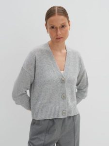 Someday Kaszmirowy kardigan w kolorze szarym rozmiar: S. Szare kardigany someday., z kaszmiru. Za 369,99 zł.