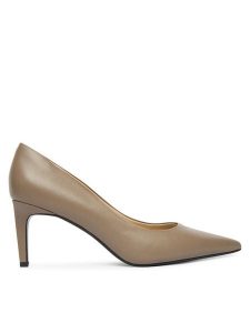 Calvin Klein Szpilki Ess Stiletto 70 HW0HW02607 Beżowy. Brązowe szpilki Calvin Klein, bez wzorów, ze skóry, bez obcasa. Za 649,99 zł.