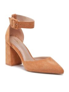 DeeZee Czółenka KL-HHK539-01 Brązowy. Brązowe czółenka DeeZee, bez wzorów, z materiału, bez obcasa, bez zapięcia. Za 139,99 zł.