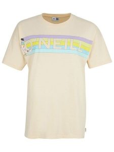 O'Neill Koszulka "Connective" w kolorze beżowym rozmiar: M. Brązowe bluzki O'Neill, m, bez wzorów, z bawełny, bez kołnierzyka, bez ramiączek. Za 65,85 zł.