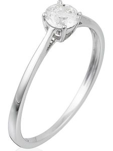 DIAMANTA Złoty pierścionek "Solitaire Impérial" z diamentem rozmiar: 53. Szare pierścionki DIAMANTA, z diamentem, złote. Za 6 655,99 zł.