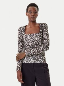 Vero Moda Bluzka Million 10334613 Beżowy Regular Fit. Brązowe bluzki Vero Moda, xs, bez wzorów, z syntetyku, bez kołnierzyka, bez ramiączek. Za 109,99 zł.