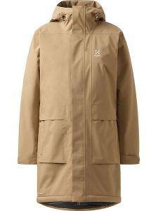 Haglöfs Parka funkcyjna "Salix Proof Mimic II" w kolorze karmelowym rozmiar: XS. Brązowe płaszcze Haglöfs, xs, bez wzorów, bez kaptura. Za 743,23 zł.