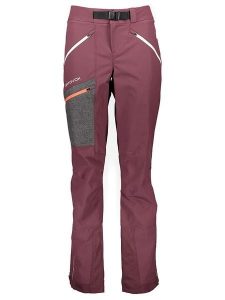 ORTOVOX Softshellowe spodnie narciarskie "Cevedale" w kolorze bordowym rozmiar: XS. Czerwone spodnie dresowe ORTOVOX, xs, bez wzorów, z materiału. Za 480,90 zł.