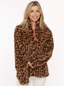 Zwillingsherz Bluza polarowa w kolorze jasnobrązowym rozmiar: XL. Brązowe bluzy Zwillingsherz, xl, bez wzorów, z polaru, bez kaptura. Za 123,95 zł.