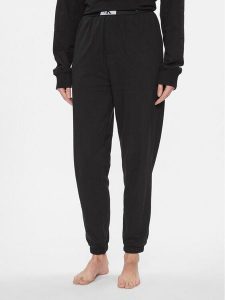Calvin Klein Underwear Spodnie piżamowe 000QS7085E Czarny Relaxed Fit. Czarne piżamy Calvin Klein Underwear, bez wzorów, z bawełny, bez ramiączek. Za 259,99 zł.