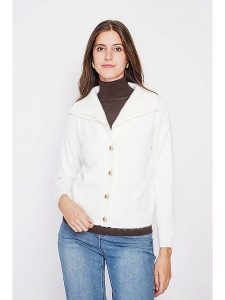 C& Jo Kardigan w kolorze białym rozmiar: 34. Białe kardigany C& Jo. Za 121,99 zł.