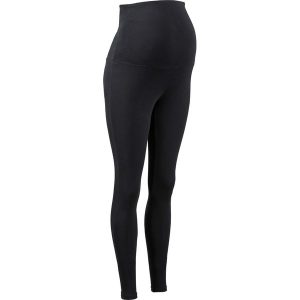 Legginsy ciążowe z bawełny organicznej. Czarne legginsy bonprix, bez wzorów, z bawełny. Za 57,99 zł.