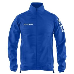 Givova Wind Royal Sports Jacket. Niebieskie kurtki Givova, bez wzorów, z materiału, bez kaptura. Za 76,50 zł.