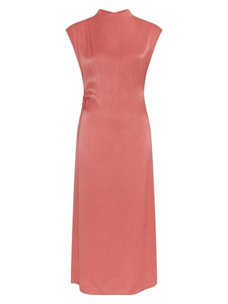 MOSS COPENHAGEN Sukienka w kolorze pomarańczowym rozmiar: M. Pomarańczowe sukienki Moss Copenhagen, m, bez wzorów, z wiskozy, bez kołnierzyka, bez ramiączek, maxi. Za 259,95 zł.