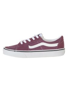 Vans Skórzane sneakersy w kolorze fioletowym rozmiar: 44,5. Różowe trampki Vans, bez wzorów, bez zapięcia. Za 131,74 zł.