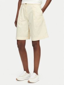 Tommy Hilfiger Bermudy WW0WW49595 Beżowy jasny Relaxed Fit. Brązowe szorty TOMMY HILFIGER, bez wzorów, z bawełny. Za 489,99 zł.