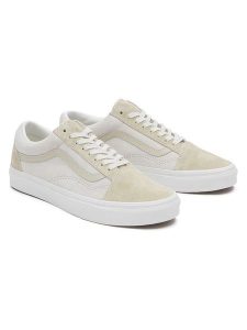 Vans Skórzane sneakersy "Old Skool" w kolorze beżowym rozmiar: 40,5. Brązowe trampki Vans, bez wzorów, bez zapięcia. Za 193,45 zł.