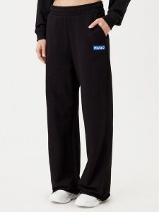 HUGO Spodnie dresowe 50522435 Czarny Relaxed Fit. Czarne spodnie dresowe Hugo, xxl, bez wzorów, z bawełny. Za 239,99 zł.