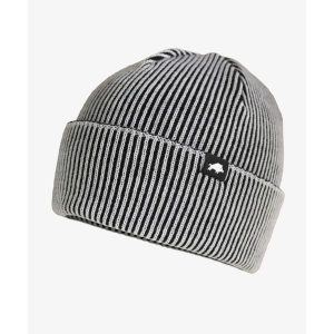 Czapka zimowa DZIK® biało-czarna. Białe czapki DZIK, bez wzorów, ze skóry. Za 139,99 zł.