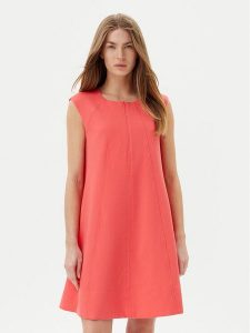 DKNY Sukienka codzienna DD5N1H63 Koralowy Regular Fit. Pomarańczowe kombinezony DKNY, bez wzorów, z syntetyku, bez kołnierzyka, bez ramiączek. Za 409,99 zł.