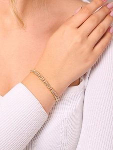 Lodie Silver Bransoletka z elementami ozdobnymi rozmiar: onesize. Różowe bransoletki Lodie Silver, z kryształem, metalowe. Za 39,99 zł.