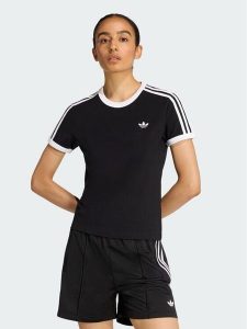 Adidas T-Shirt 3 Stripes KD7980 Czarny Regular Fit. Czarne t-shirty ADIDAS, s, bez wzorów, z bawełny, bez kołnierzyka, bez ramiączek. Za 148,99 zł.