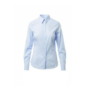 Koszula damska Payper Wear Florentia. Niebieskie koszule PAYPER WEAR, bez wzorów, z bawełny, bez kołnierzyka, bez ramiączek. Za 248,50 zł.