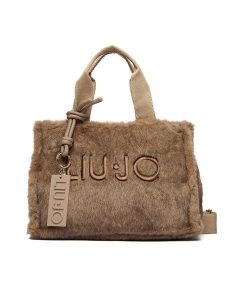 Liu Jo Torebka TF6215 E1135 Brązowy. Brązowe shopper bag Liu Jo, bez wzorów, z materiału, bez dodatków. Za 469,99 zł.