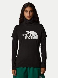 The North Face T-Shirt Easy NF0A8A6D Czarny Regular Fit. Czarne t-shirty The North Face, xs, bez wzorów, z bawełny, bez kołnierzyka, bez ramiączek. Za 109,99 zł.