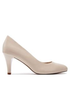 Caprice Szpilki 9-22405-42 Écru. Białe szpilki Caprice, bez wzorów, ze skóry, bez obcasa. Za 212,99 zł.