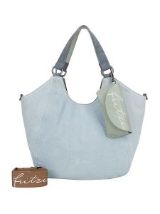 Fritzi aus Preußen Shopper bag w kolorze błękitnym - 46 x 41 x 13 cm rozmiar: onesize. Niebieskie shopper bag Fritzi aus Preußen, bez wzorów, z bawełny, na ramię, bez dodatków. Za 148,96 zł.