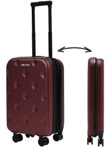 Joybos Walizka w kolorze bordowym - 38 x 58 x 22 cm rozmiar: onesize. Czerwone walizki Joybos, bez wzorów, z materiału. Za 278,45 zł.