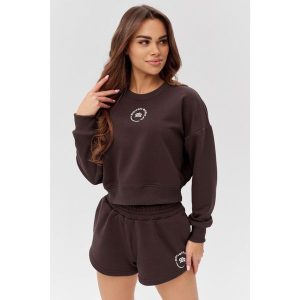 Damska bluza sportowa Rough Radical Active Crop Top. Brązowe bluzy ROUGH RADICAL, l, bez wzorów, bez kaptura. W wyprzedaży za 144,42 zł.
