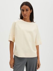 Someday Bluza w kolorze beżowym rozmiar: 36. Brązowe bluzy someday., bez wzorów, bez kaptura. Za 136,13 zł.