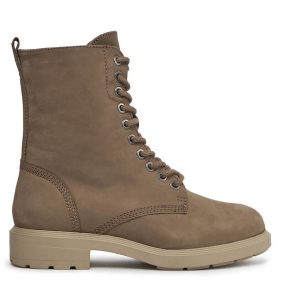 Trapery Tamaris. Brązowe buty zimowe Tamaris, bez obcasa, bez zapięcia. Za 499,99 zł.