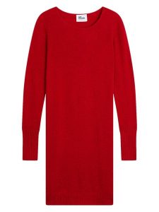 Just Cashmere Kaszmirowa sukienka "Susan" w kolorze czerwonym rozmiar: XL. Czerwone sukienki Just Cashmere, xl, bez wzorów, z kaszmiru, bez kołnierzyka, bez ramiączek, mini. Za 476,45 zł.