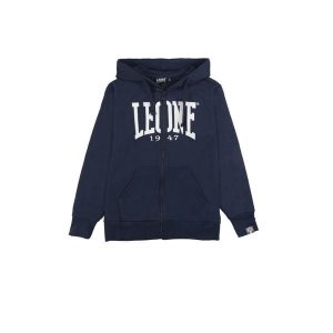 Bluza zimowa Leone 1947 Basic Kinder Kapuzen z reißverschluss. Niebieskie bluzy LEONE 1947 APPAREL, na zimę, bez wzorów, z bawełny, bez kaptura. W wyprzedaży za 107,36 zł.
