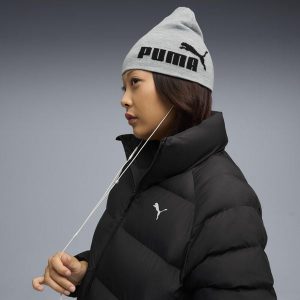 Czapka beanie średniej głębokości Essentials bez mankietu PUMA. Czarne czapki Puma, bez wzorów, eleganckie. Za 79,00 zł.