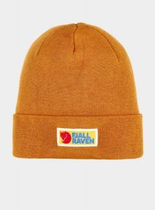 Czapka zimowa Fjallraven Vardag Classic Beanie - acorn. Żółte czapki Fjällräven, bez wzorów, z dzianiny, klasyczne. Za 137,49 zł.